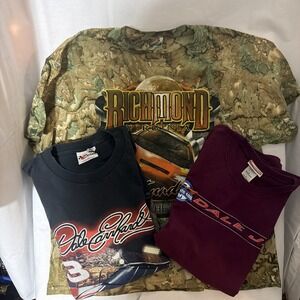 Lot/3- VTG. Dale Earnhardt & Dale Earnhardt Jr NASCAR Racing Chase Authentics Ts